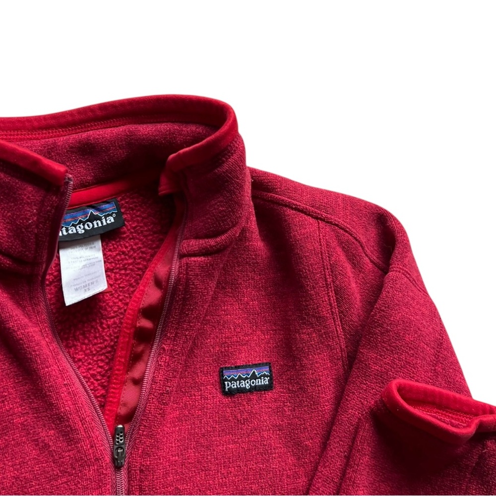 Patagonia Better Sweater 1/4 Zip Fleece Pullover Red Size XS - Picture 8 of 11